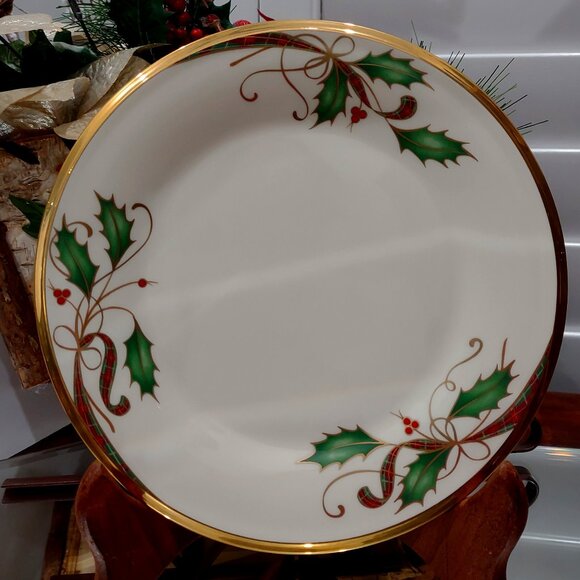 Lenox Holiday Dinner Plate Lenox Holiday Nouveau Gold – Salad